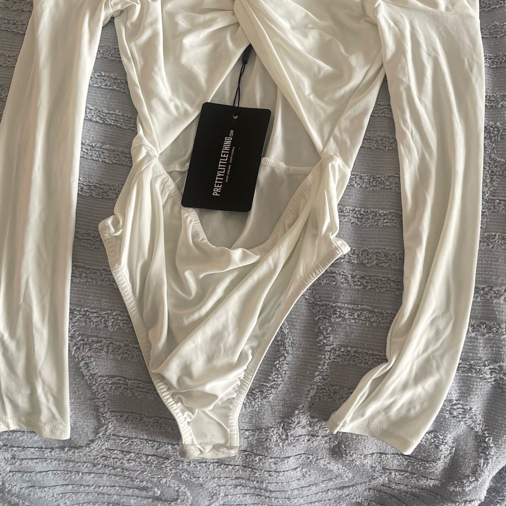 Revolution White Long Sleeve Bodysuit